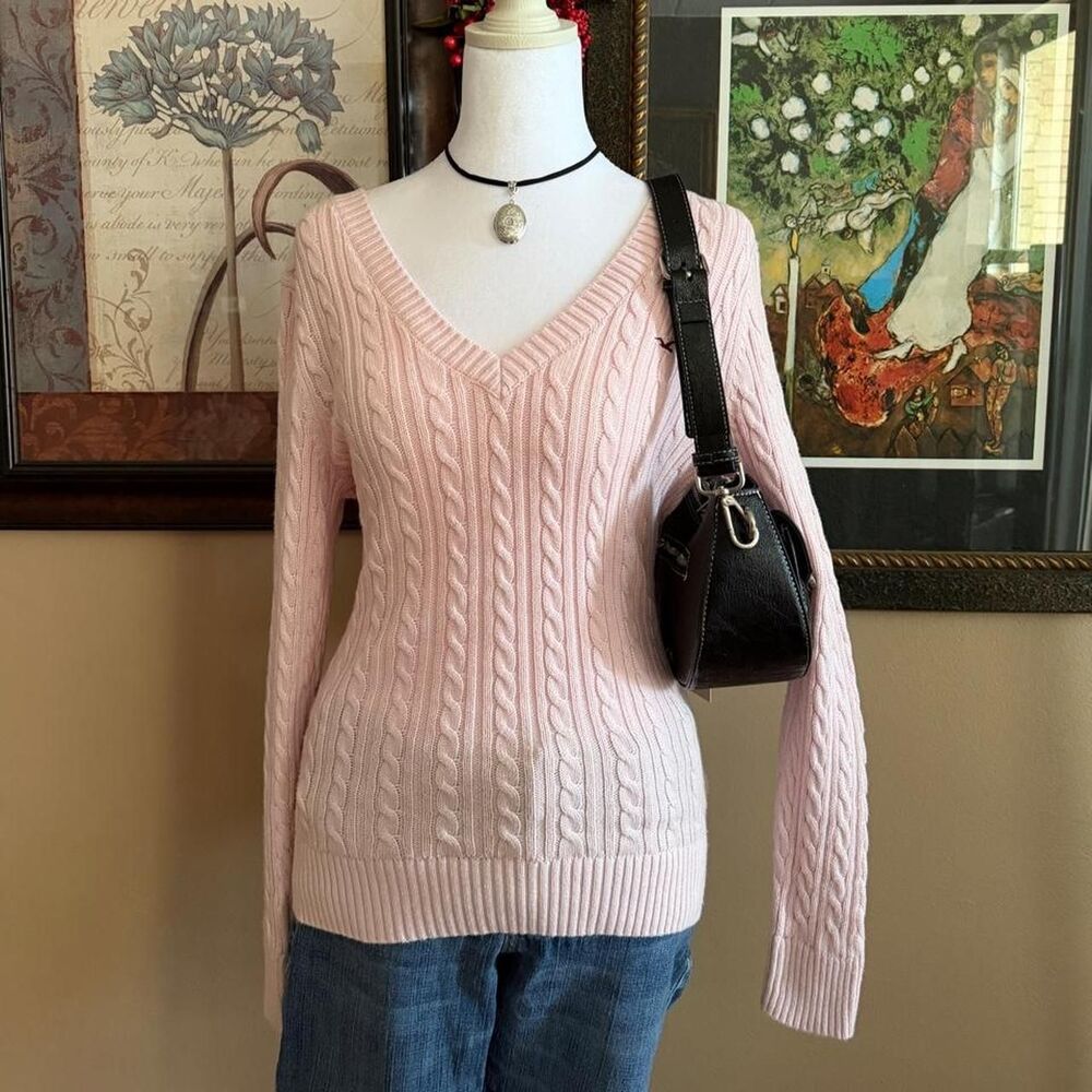 Hollister-co Women's Pink Jumper